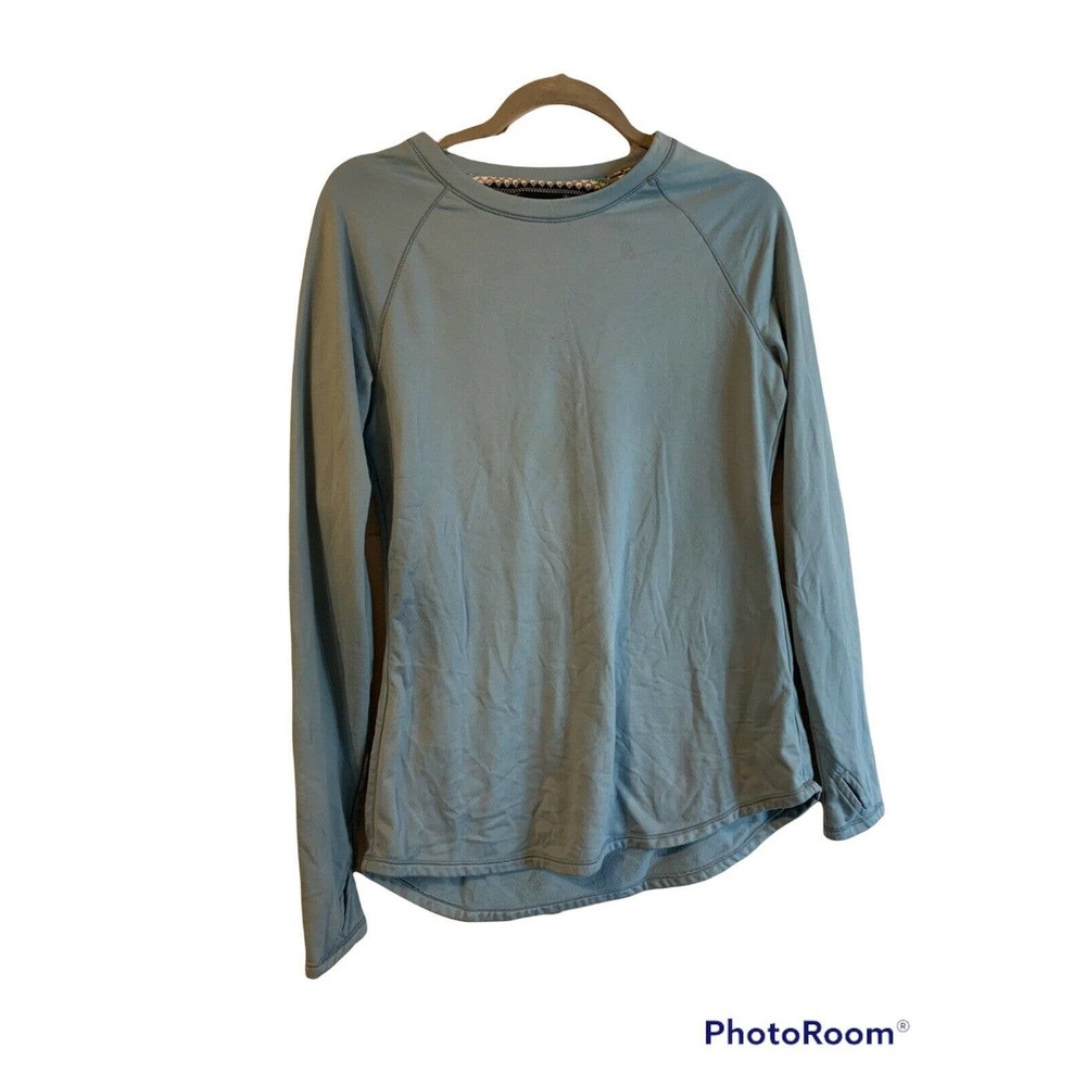 CUDDLDUDS Women’s Light Blue Long Sleeve Climateright Top Size Medium
